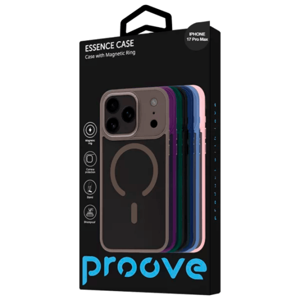 Husă pentru smartphone Apple iPhone 17 Pro Max Proove / MagSafe Back / TPU / Black White photo 3