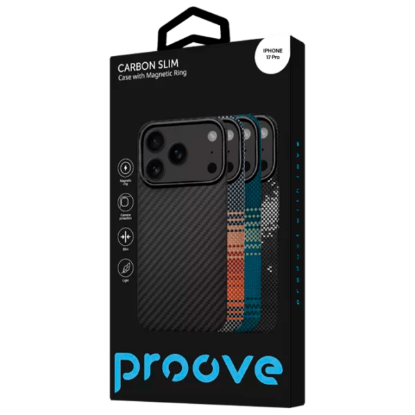 Husă pentru smartphone Apple iPhone 17 Pro Proove / MagSafe Back / TPU / Carbon Black photo 3