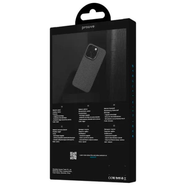 Husă pentru smartphone Apple iPhone 17 Pro Proove / MagSafe Back / TPU / Carbon Black photo 4