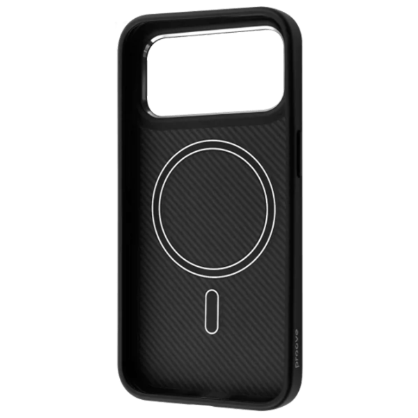 Husă pentru smartphone Apple iPhone 17 Pro Max Proove / MagSafe Back / TPU / Carbon Black photo 2
