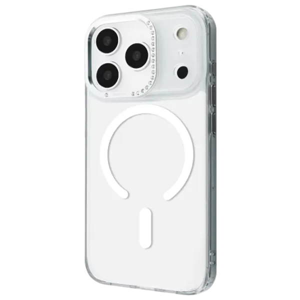 Чехол для смартфона Apple iPhone 17 Pro Max Apple / MagSafe Back / ТПУ / Черный Белый photo 1