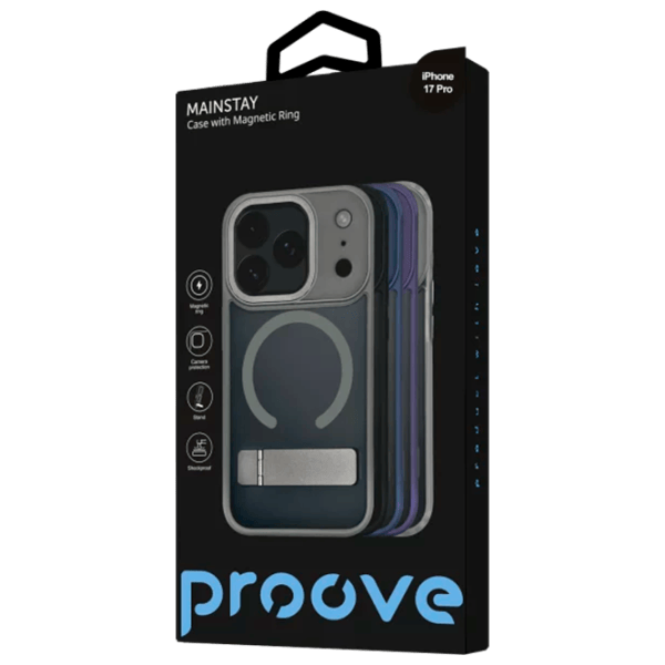Husă pentru smartphone Apple iPhone 17 Pro Proove / MagSafe Back / TPU / Transparent Black photo 4