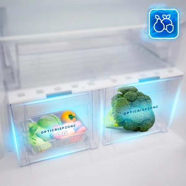 Frigider Daewoo CKM0373EWRA0-EU cu congelator jos 330 l / 186 cm / White photo 8