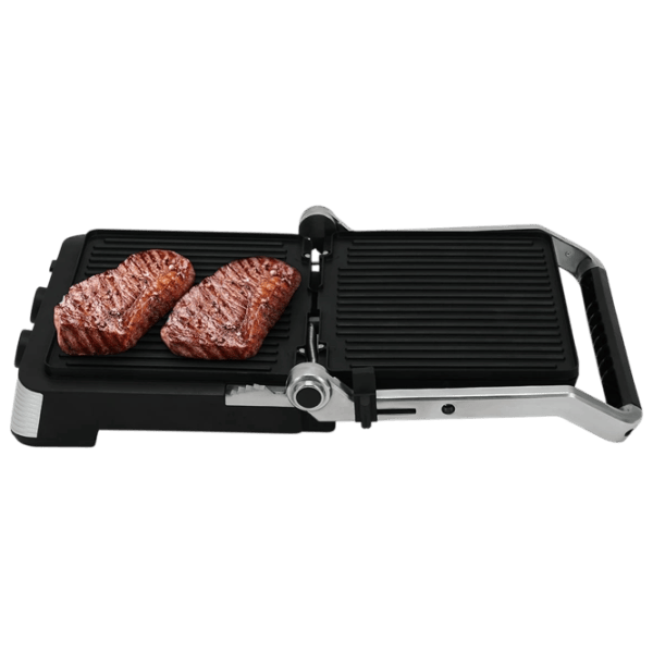 Grill electric Polaris PGP 7001D Contact, Barbecue / 2000 W / Black Silver photo 2