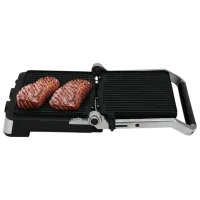 Grill electric Polaris PGP 7001D Contact, Barbecue / 2000 W / Black Silver photo 2