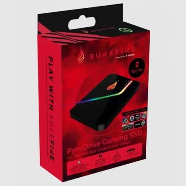 SSD Verbatim Surefire PyroDrive Gaming 2 ТБ 53694 / Черный photo 4