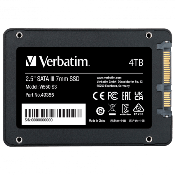 SSD Verbatim Vi550 S3 4 ТБ 2.5'' photo 3