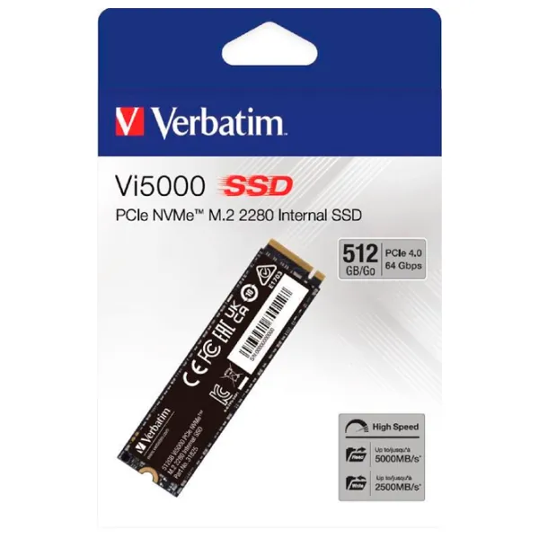 SSD Verbatim Vi5000 512 ГБ M.2 NVMe photo 6