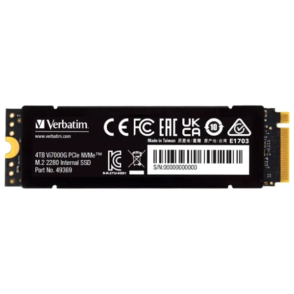 SSD Verbatim Vi7000G 4 ТБ M.2 NVMe photo 5