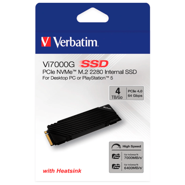 SSD Verbatim Vi7000G 4 ТБ M.2 NVMe photo 6