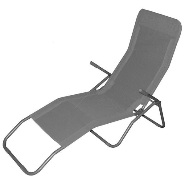 Șezlong Jumi OM-719293 Metal / Textil / Gray Gray photo 1