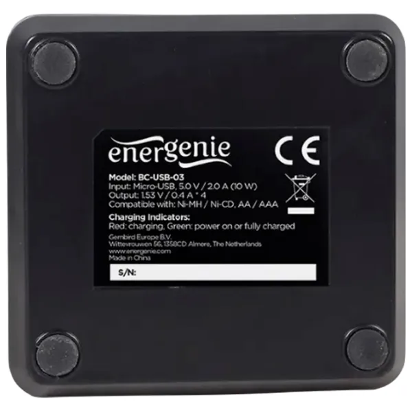Încărcător pentru baterii Energenie BC-USB-03   / 1 buc. photo 3