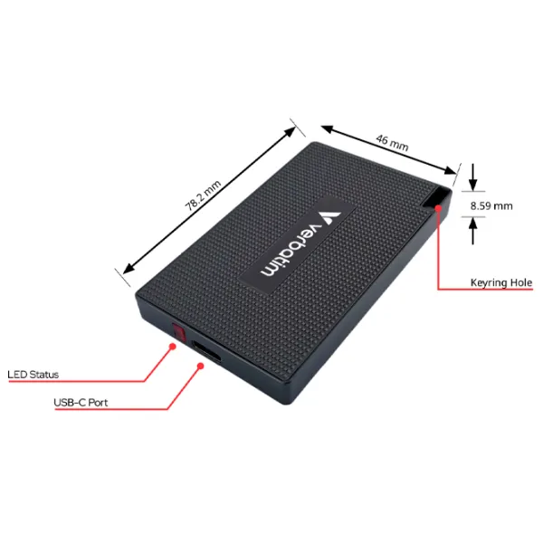 SSD Verbatim Metal Mini 1 ТБ 32031 / Черный photo 6
