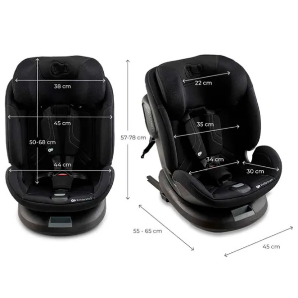 Scaun auto KinderKraft Xpedition 3  0 luni - 12 ani / 36 kg / Black photo 7