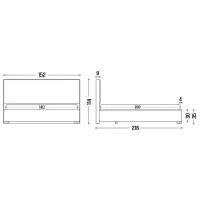 Кровать My-Style my-Lani Galaxy 140 x 200 см / Фанера / Бирюзовый photo 8