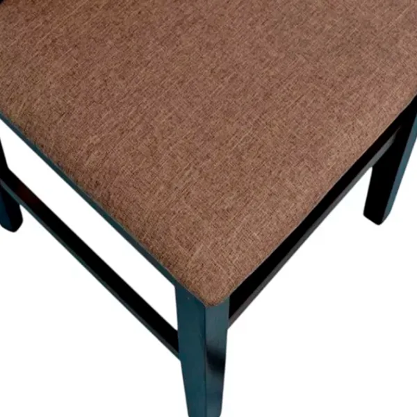 Scaun de bucătărie Evelin Deppa R Burnish oak Stofă/ Dark Brown Gray photo 5