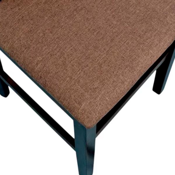 Scaun de bucătărie Evelin Deppa R Burnish oak Stofă/ Dark Brown Gray photo 5