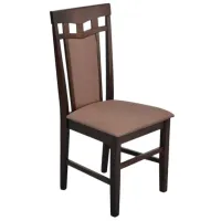 Scaun de bucătărie Evelin Deppa R Chocolate Stofă/ Dark Brown Gray