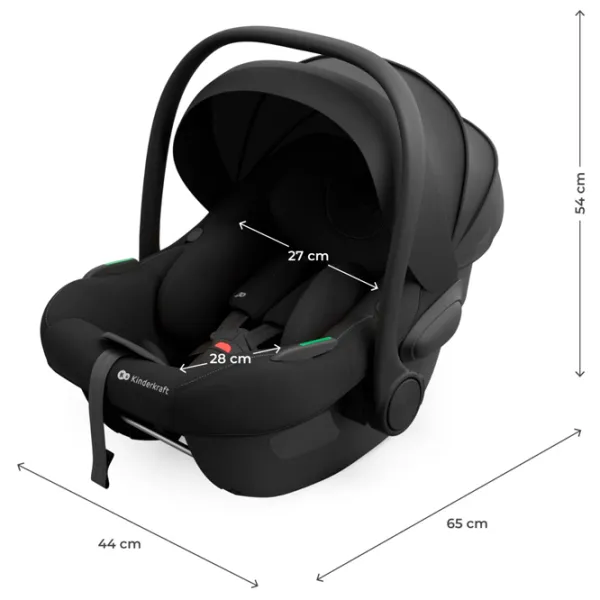 Scaun auto KinderKraft I-Light  0 luni - 1 an / 13 kg / Black photo 4