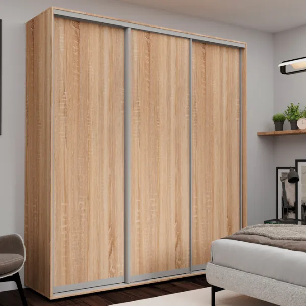 Dulap Nex Home NX-1762 220 x 60 x 240 / DSP / Stejar Sonoma photo 1