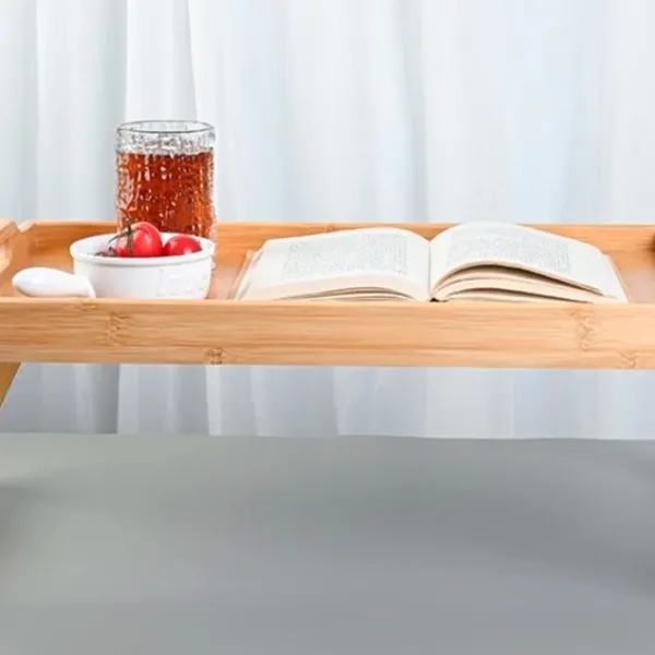 Măsuță de servire 4Life Bamboo Tray Dreptunghiulară / Bambus photo 2