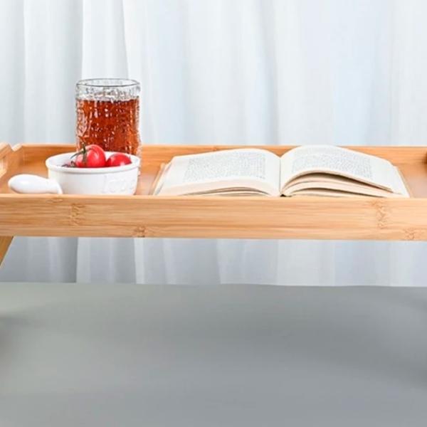 Măsuță de servire 4Life Bamboo Tray Dreptunghiulară / Bambus photo 2