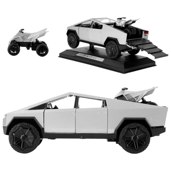 Машинка QIANKUN Tesla CyberTruck TSL 112431  / / Черный Белый photo 1