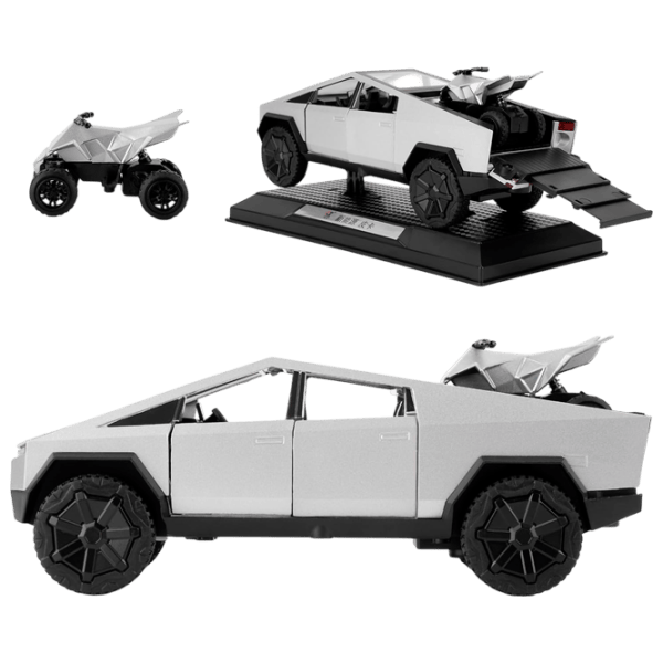 Машинка QIANKUN Tesla CyberTruck TSL 112431  / / Черный Белый photo 1