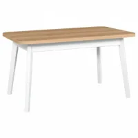 Masă de bucătărie extensibilă Drewmix Oslo 6 PAL/ White