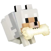 Lampă LED Paladone Minecraft Wolf GloBuddies White