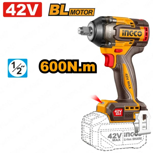 Mașina de înșurubat INGCO CIWLI42602 2300 rot/min photo 4