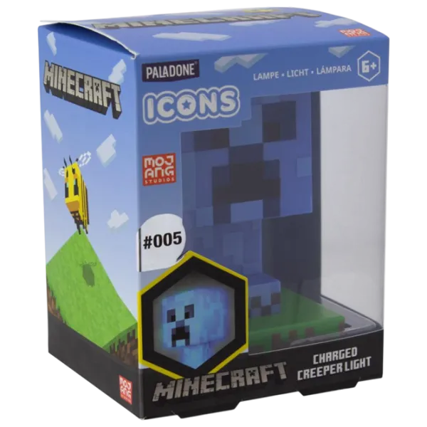 Светодиодная лампа Paladone Minecraft Charged Creeper  Синий photo 3