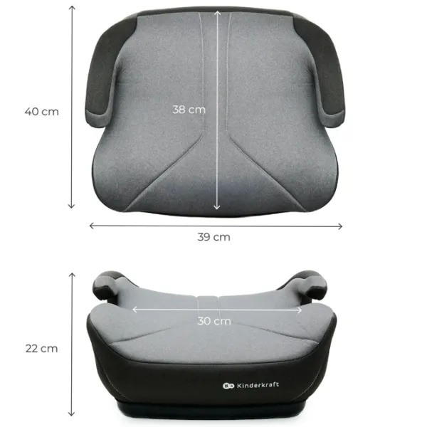 Scaun auto KinderKraft I-Boost 2   - 12 ani / 36 kg / Light Grey photo 2