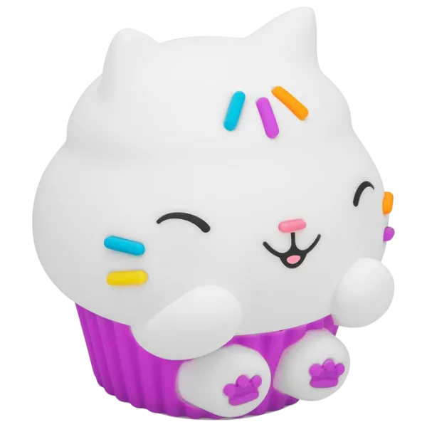 Светодиодная лампа Paladone Gabbys Dollhouse Cakey Cat SquishyGlo Белый photo 2