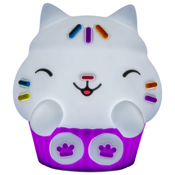 Светодиодная лампа Paladone Gabbys Dollhouse Cakey Cat SquishyGlo Белый photo 3