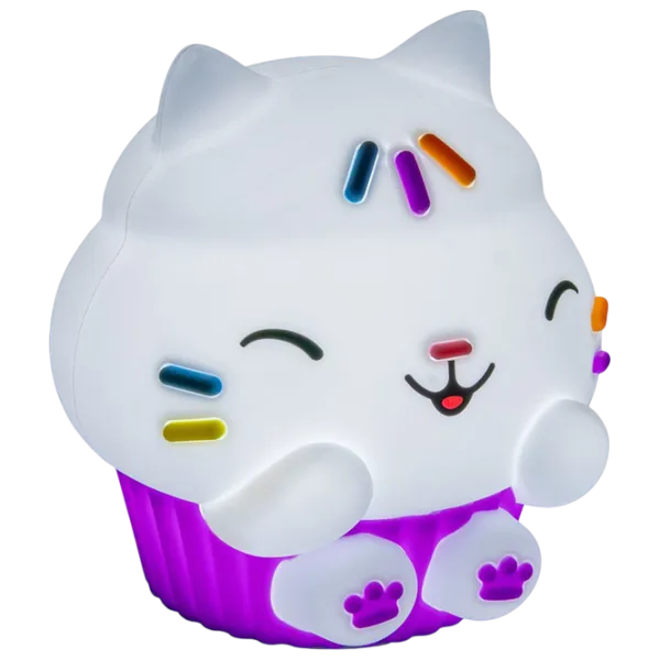 Светодиодная лампа Paladone Gabbys Dollhouse Cakey Cat SquishyGlo Белый photo 4