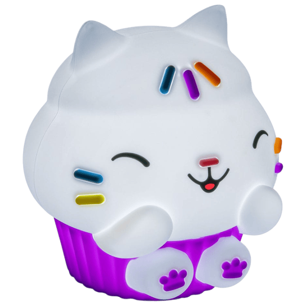 Светодиодная лампа Paladone Gabbys Dollhouse Cakey Cat SquishyGlo Белый photo 4