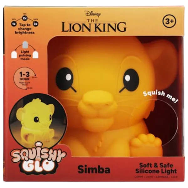 Светодиодная лампа Paladone Disney Simba SquishyGlo Оранжевый photo 5