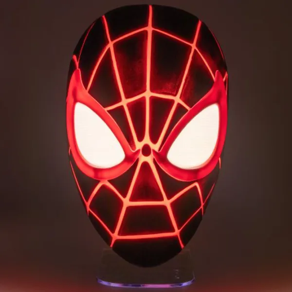 Светодиодная лампа Paladone Marvel Spiderman Miles Morales Mask Черный photo 3