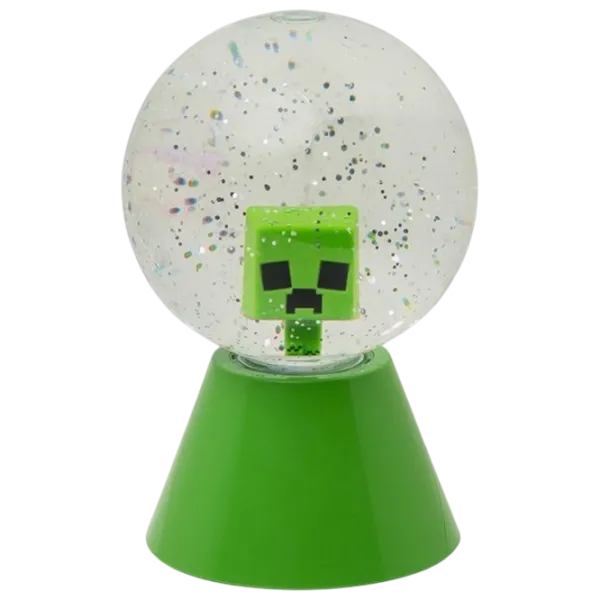 Lampă de masă Paladone Minecraft LED Glitter Ball White photo 1