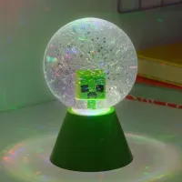 Lampă de masă Paladone Minecraft LED Glitter Ball White photo 4