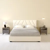 Кровать My-Style my-Kima Deco 200 x 200 см / Фанера / Светло-Бежевый photo 5
