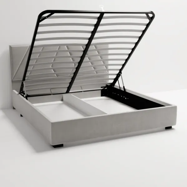 Кровать My-Style my-Kima Deco 200 x 200 см / Фанера / Серебряный photo 5