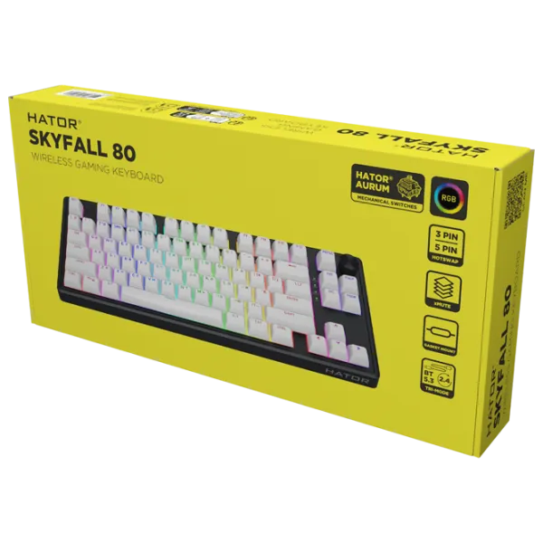 Tastatură Hator Skyfall 80 Fără fir / Black photo 6