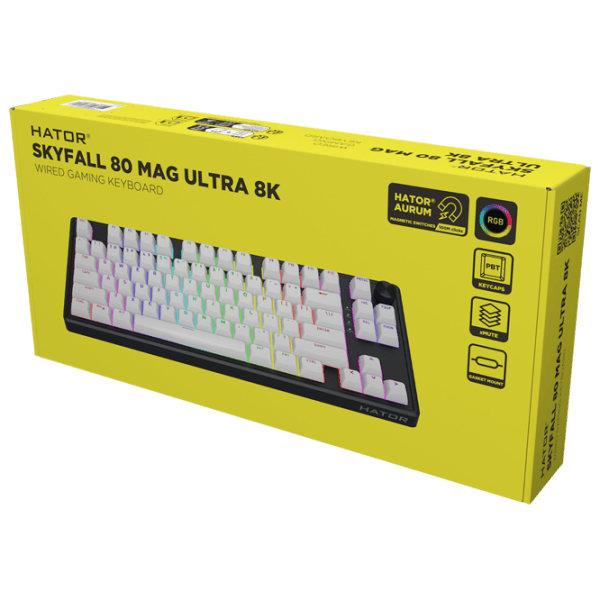 Tastatură Hator Skyfall 80 MAG ULTRA 8K Fără fir / Black photo 6