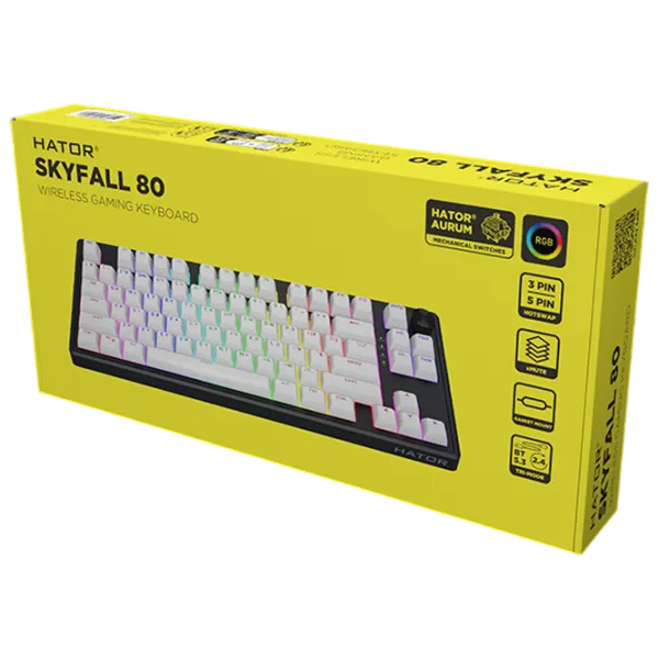 Tastatură Hator Skyfall 80 Fără fir / Black photo 6