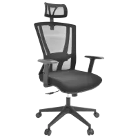 Fotoliu de birou DecoPrim Reflex Pânză/ Black 