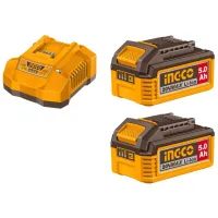 Комплект из аккумулятора и зарядного устройства INGCO FBCPK2513 Li-Ion / 5 Ач / 20 В