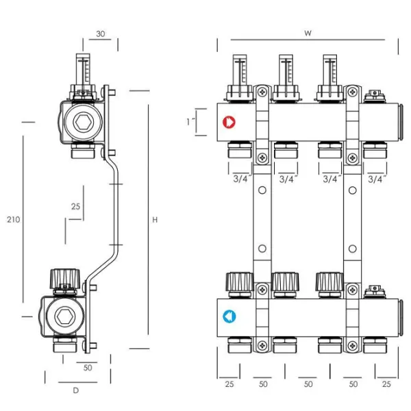 Коллектор в сборе Gorgiel RI PT TZS-13  photo 2