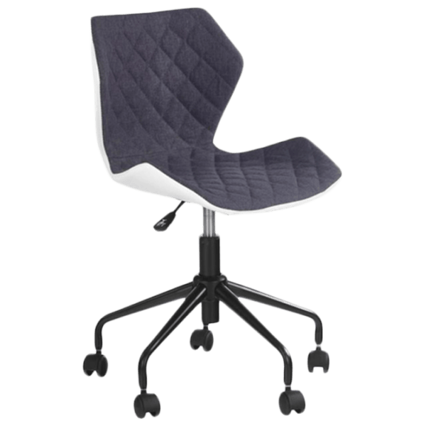 Fotoliu de birou Halmar Matrix Piele artificială/ Gray White photo 1